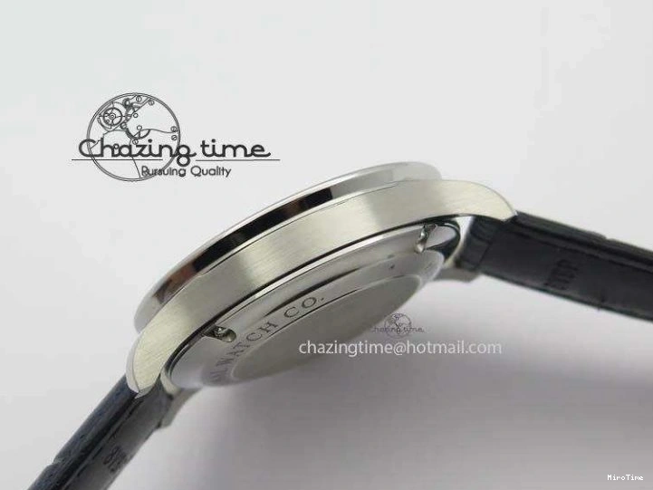 MIROTIME 0424 UrbanStyle Portuguese IW371446 ZF 1:1 Best Edition SS White Dial Blue Markers On Blue Leather Strap  A79350 V 7270